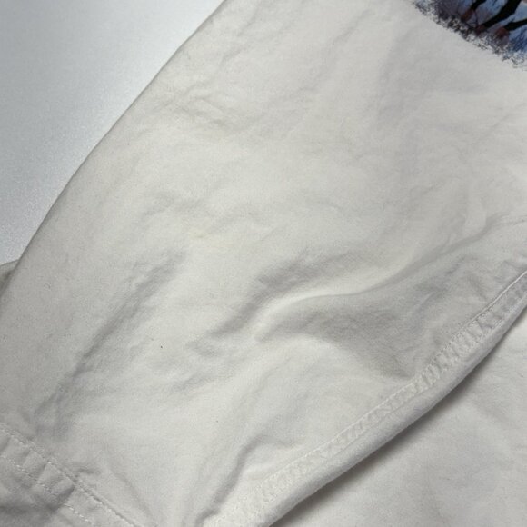 Cumberland Outfitters Pearl Snap Western Shirt Mens White American Flag VTG XL - Picture 5 of 9